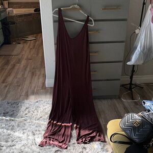 Lululemon Deep Red Sleeveless Jumpsuit